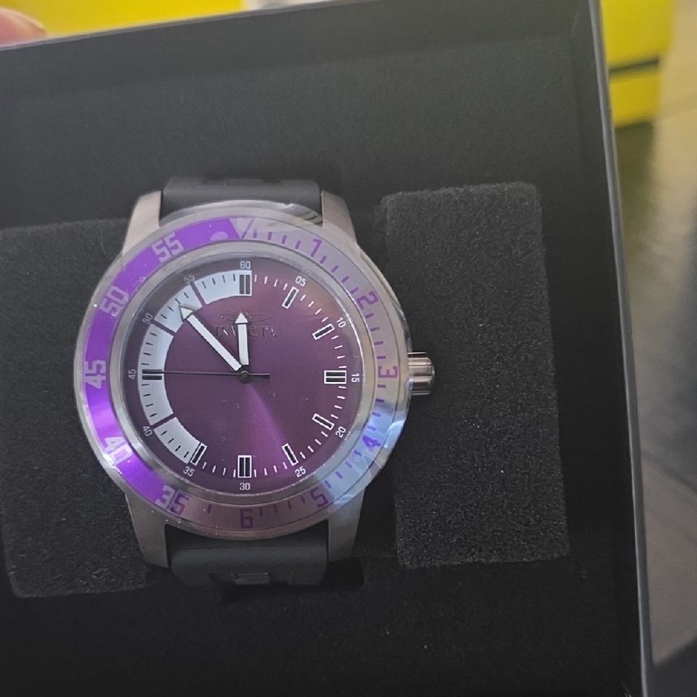 Invicta Specialalitt Men's warch 45mm Black and Purple Watch
